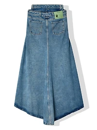 JEAN PAUL GAULTIER - Asymmetric Denim Skirt