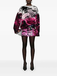 THE ATTICO - Animalier Pattern Sweater