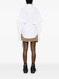 THE ATTICO - Cotton Poplin Shirt in White
