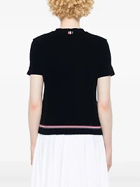 THOM BROWNE - Pique Logo-Patch Jumper
