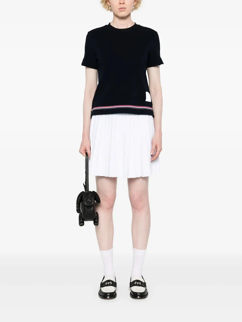 THOM BROWNE - Pique Logo-Patch Jumper