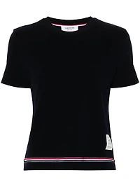 THOM BROWNE - Pique Logo-Patch Jumper