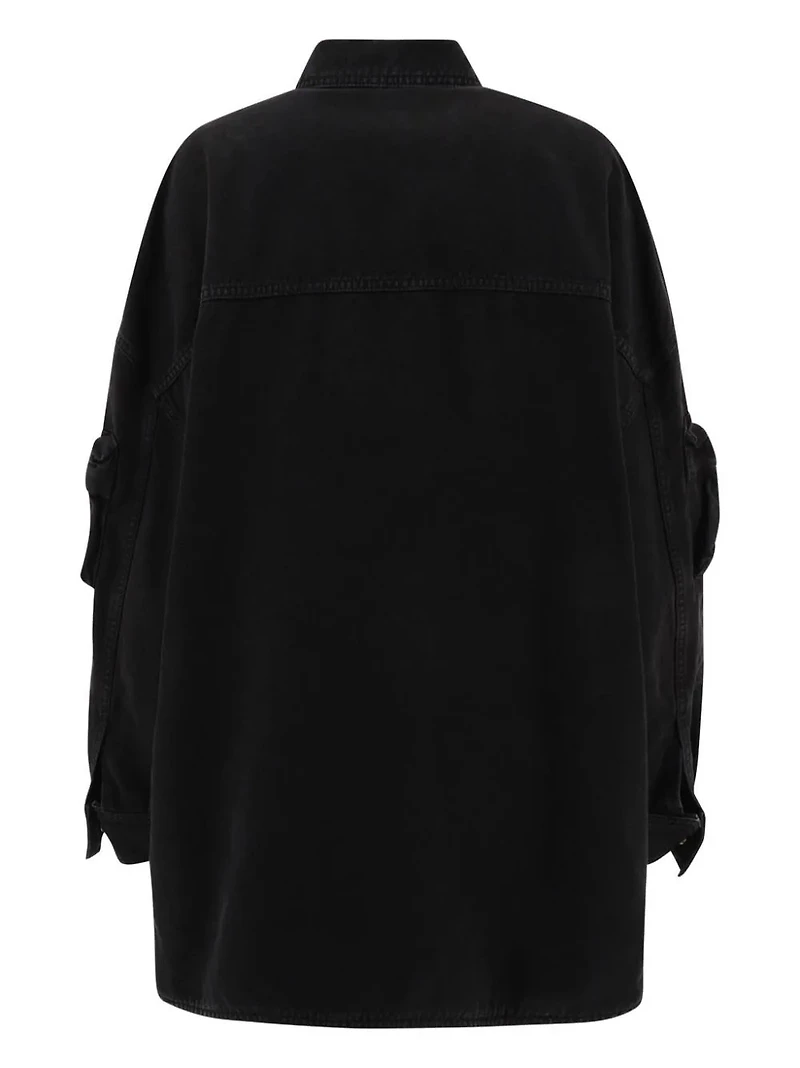 THE ATTICO - Denim Jacket in Washed Black