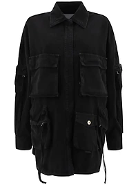 THE ATTICO - Denim Jacket in Washed Black