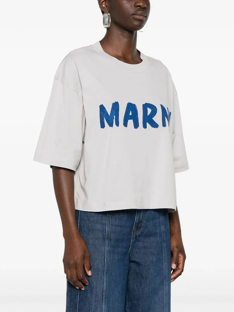 MARNI - Logo Cropped Tee