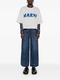 MARNI - Logo Cropped Tee