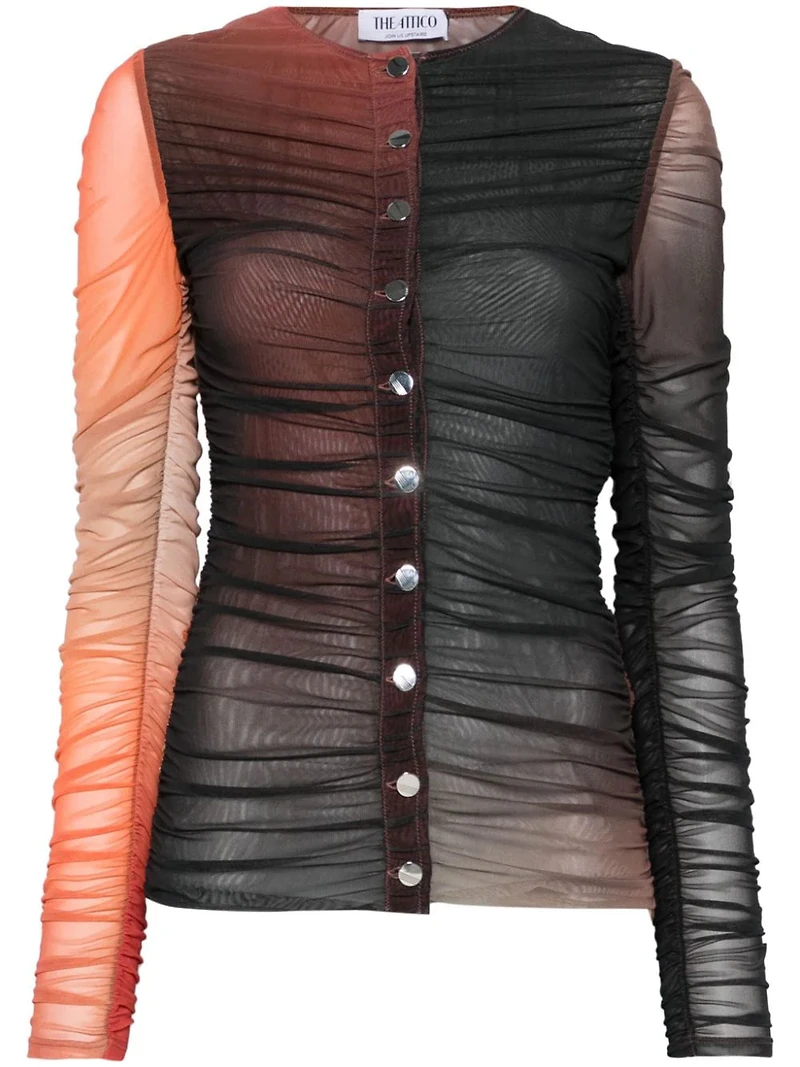 THE ATTICO - Gradient Button Up Shirt