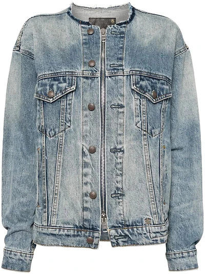 R13 - Collarless Trucker Jacket