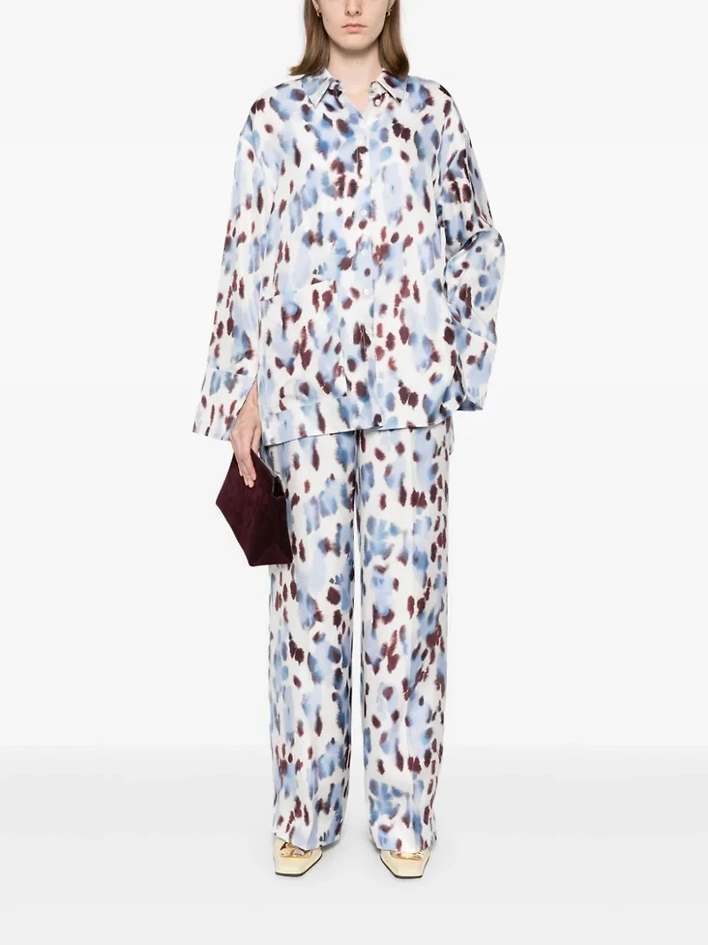 LANVIN - Printed Trousers