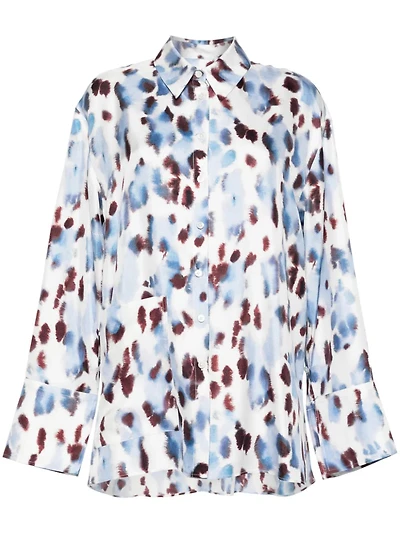 LANVIN - Printed Button Up Shirt