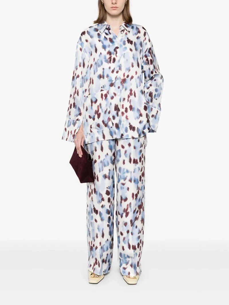 LANVIN - Printed Button Up Shirt