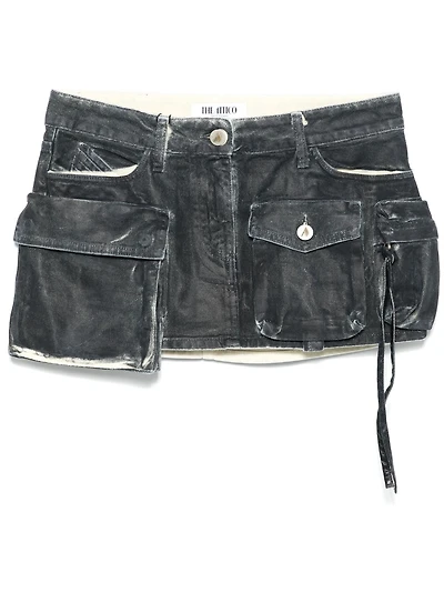 THE ATTICO - Fay Mini Skirt Midnight Blue