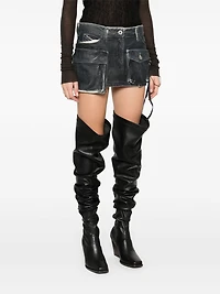 THE ATTICO - Fay Mini Skirt Midnight Blue