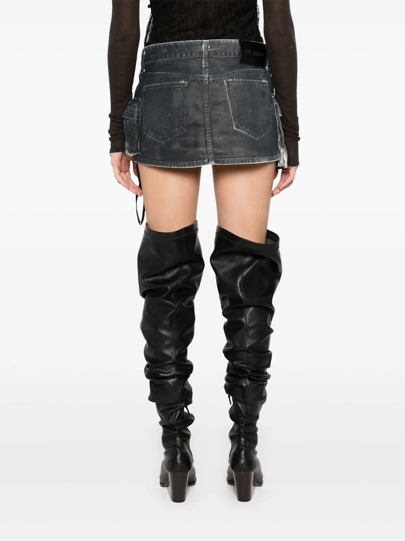 THE ATTICO - Fay Mini Skirt Midnight Blue