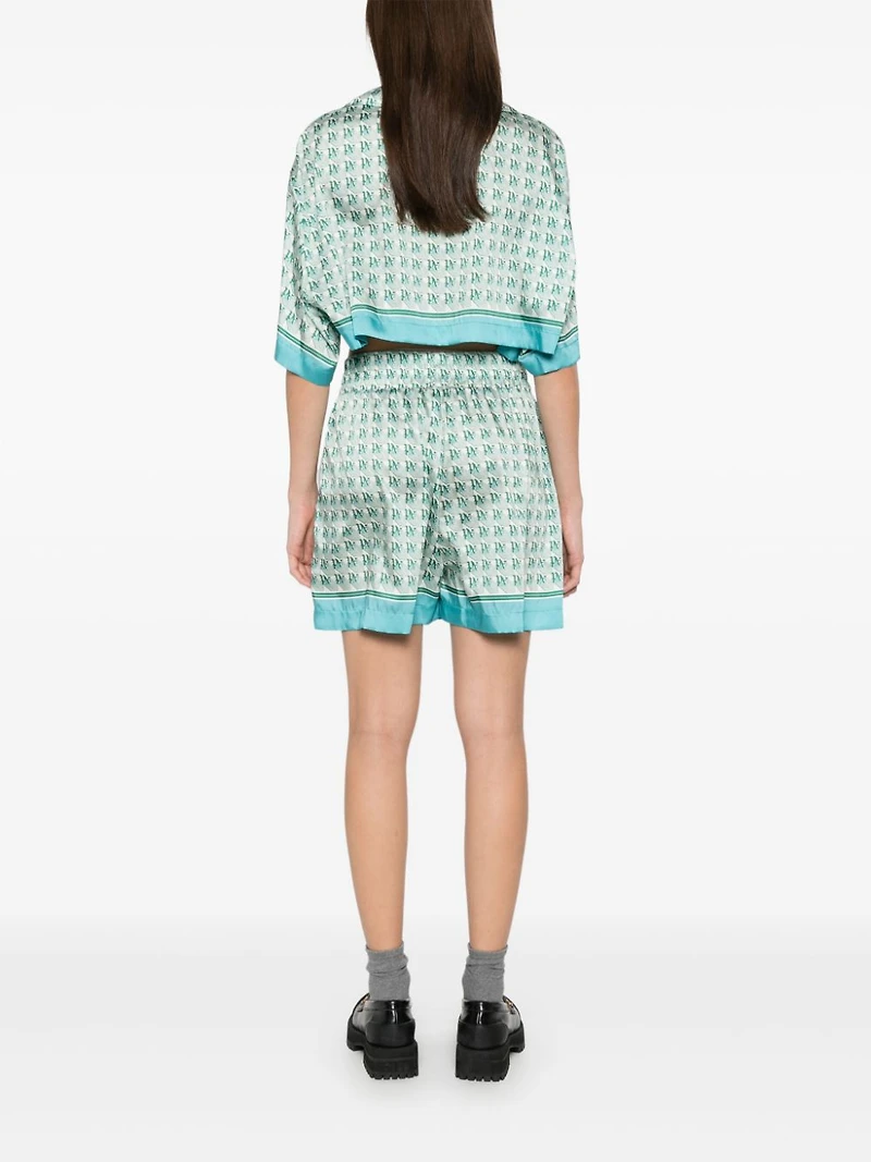 PALM ANGELS - Monogram Print Shorts