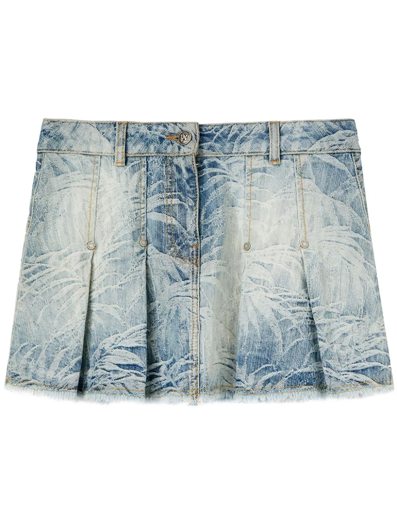 PALM ANGELS - Palms Denim Skirt