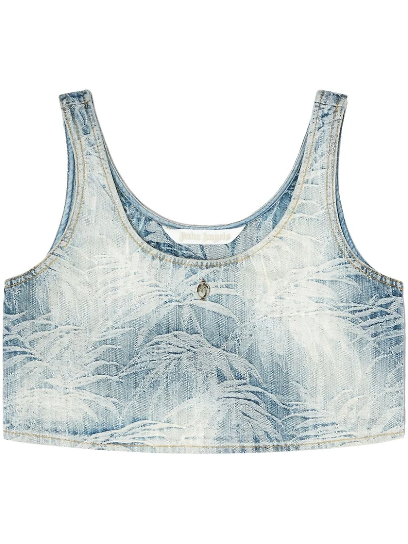 PALM ANGELS - Palms Denim Top
