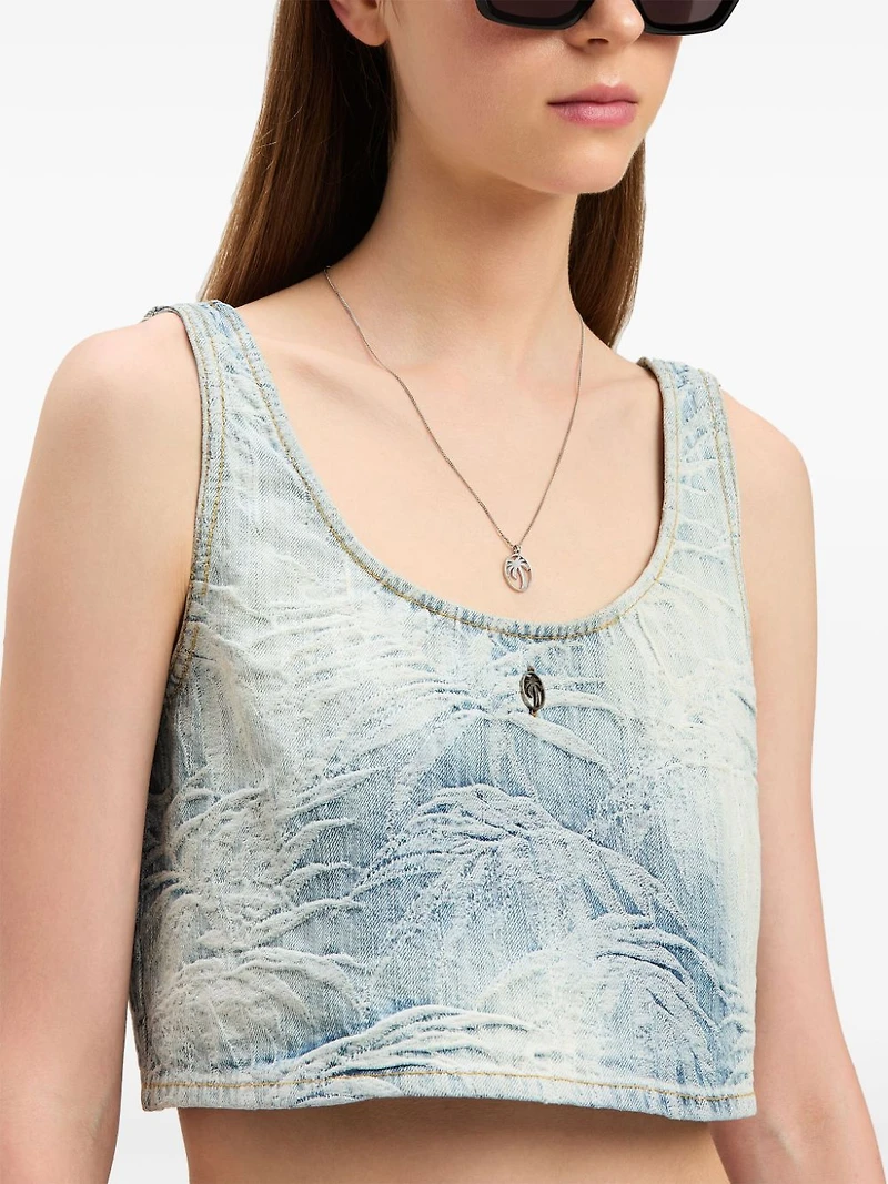 PALM ANGELS - Palms Denim Top