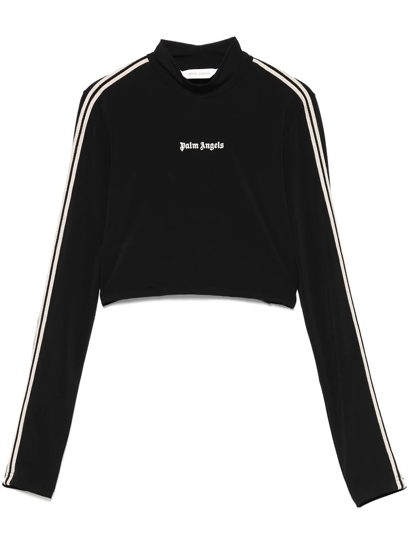 PALM ANGELS - Black Logo Long Sleeve
