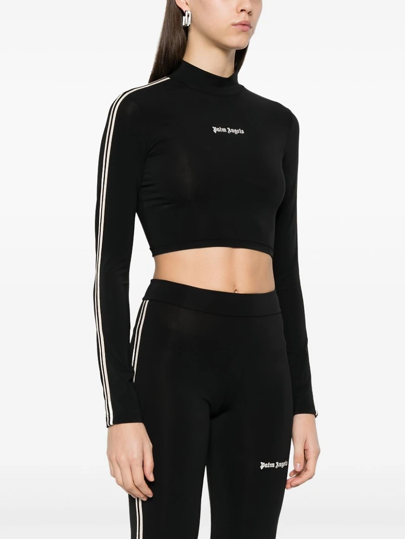 PALM ANGELS - Black Logo Long Sleeve