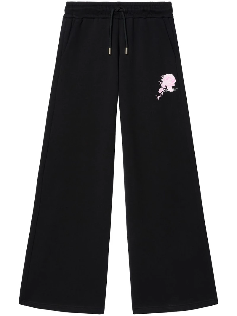 OFF-WHITE - Black Rose Arrow Sweatpants