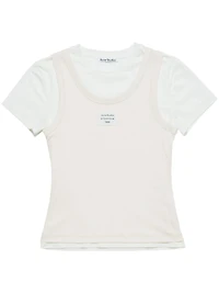 ACNE STUDIOS - White Logo Layered T-Shirt