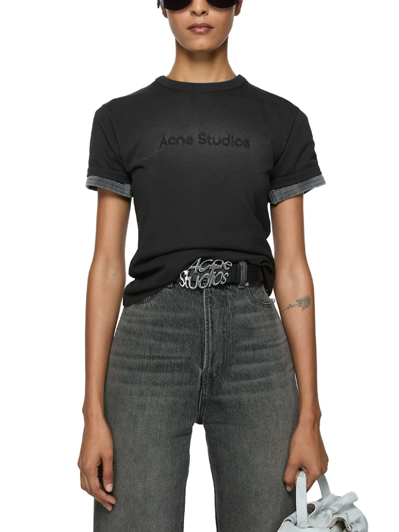 ACNE STUDIOS - Black Logo T-Shirt