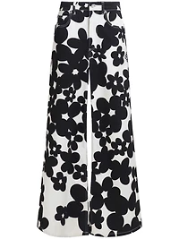 MARNI - Floral-Print Flared Trousers