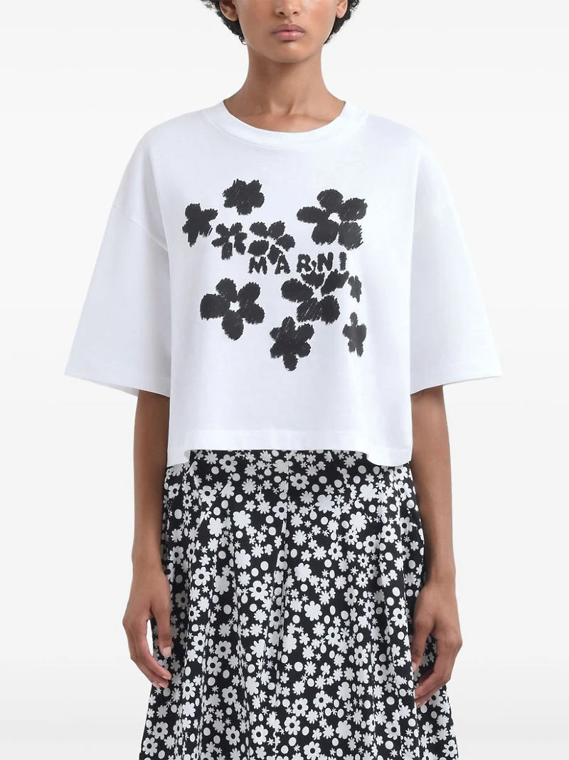 MARNI - Floral Print T-Shirt