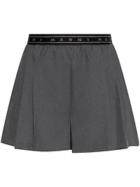 MARNI - Ash Grey Pleated Shorts