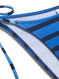 JEAN PAUL GAULTIER - Navy Blue Striped Bikini