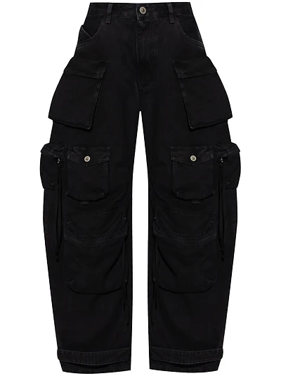 THE ATTICO - Fern Cargo Jeans Black