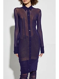 THE ATTICO - Knitted Midi Dress Purple