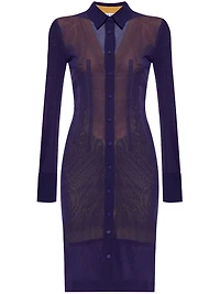 THE ATTICO - Knitted Midi Dress Purple