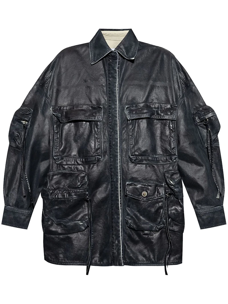 THE ATTICO - Pocket Denim Jacket Midnight Blue