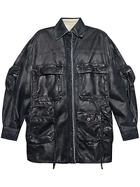 THE ATTICO - Pocket Denim Jacket Midnight Blue