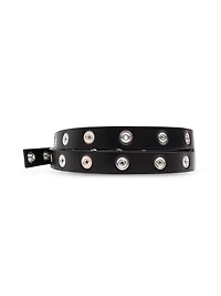 THE ATTICO - Black Studded Leather Belt