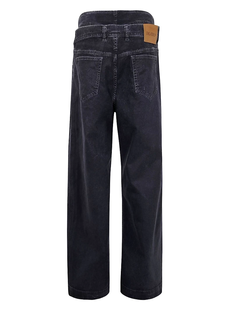 THE ATTICO - Double-Waistband Baggy Jeans