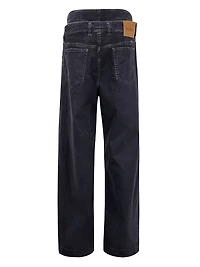 THE ATTICO - Double-Waistband Baggy Jeans