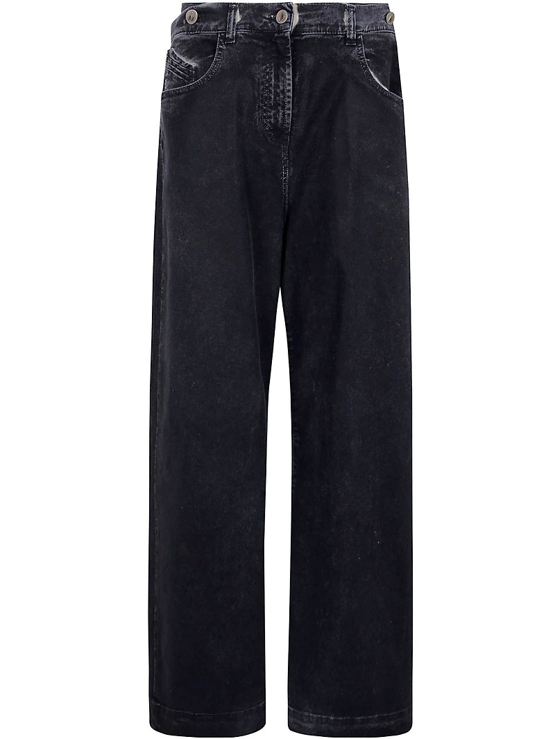 THE ATTICO - Double-Waistband Baggy Jeans