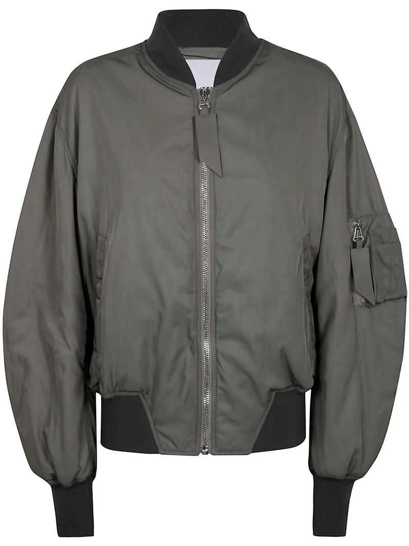THE ATTICO - Bomber Jacket Olive Green