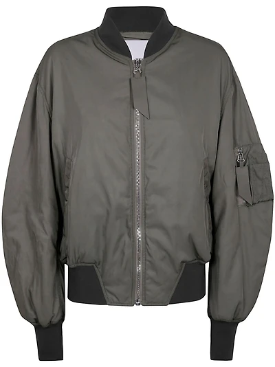 THE ATTICO - Bomber Jacket Olive Green