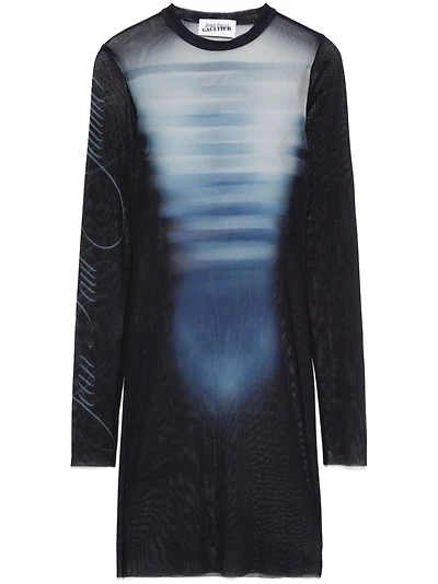 JEAN PAUL GAULTIER -  Navy Blue "Le Male" Short Dress