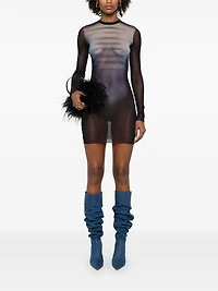 JEAN PAUL GAULTIER -  Navy Blue "Le Male" Short Dress