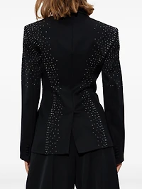THE ATTICO - Crystal-Embellished Blazer Black