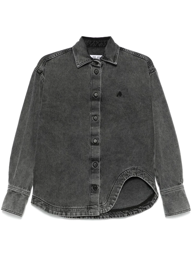 THE ATTICO - Eliza Denim Shirt Grey