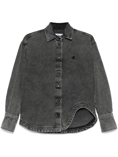 THE ATTICO - Eliza Denim Shirt Grey