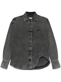 THE ATTICO - Eliza Denim Shirt Grey