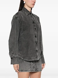 THE ATTICO - Eliza Denim Shirt Grey