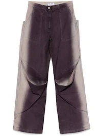 THE ATTICO - Long Jeans Deep Purple
